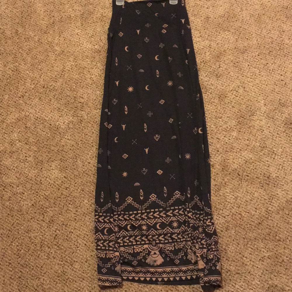 Long maxi Aztec skirt
